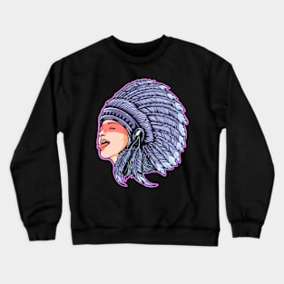 Indian Girl Crewneck Sweatshirt